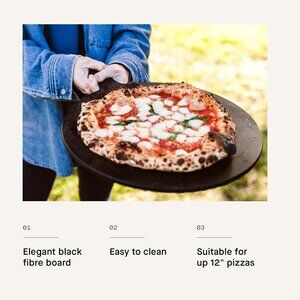 Wood Fiber Round Pizza Serving Boards(1 pan)